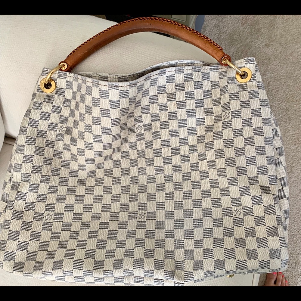 Authentic white Louis Vuitton
